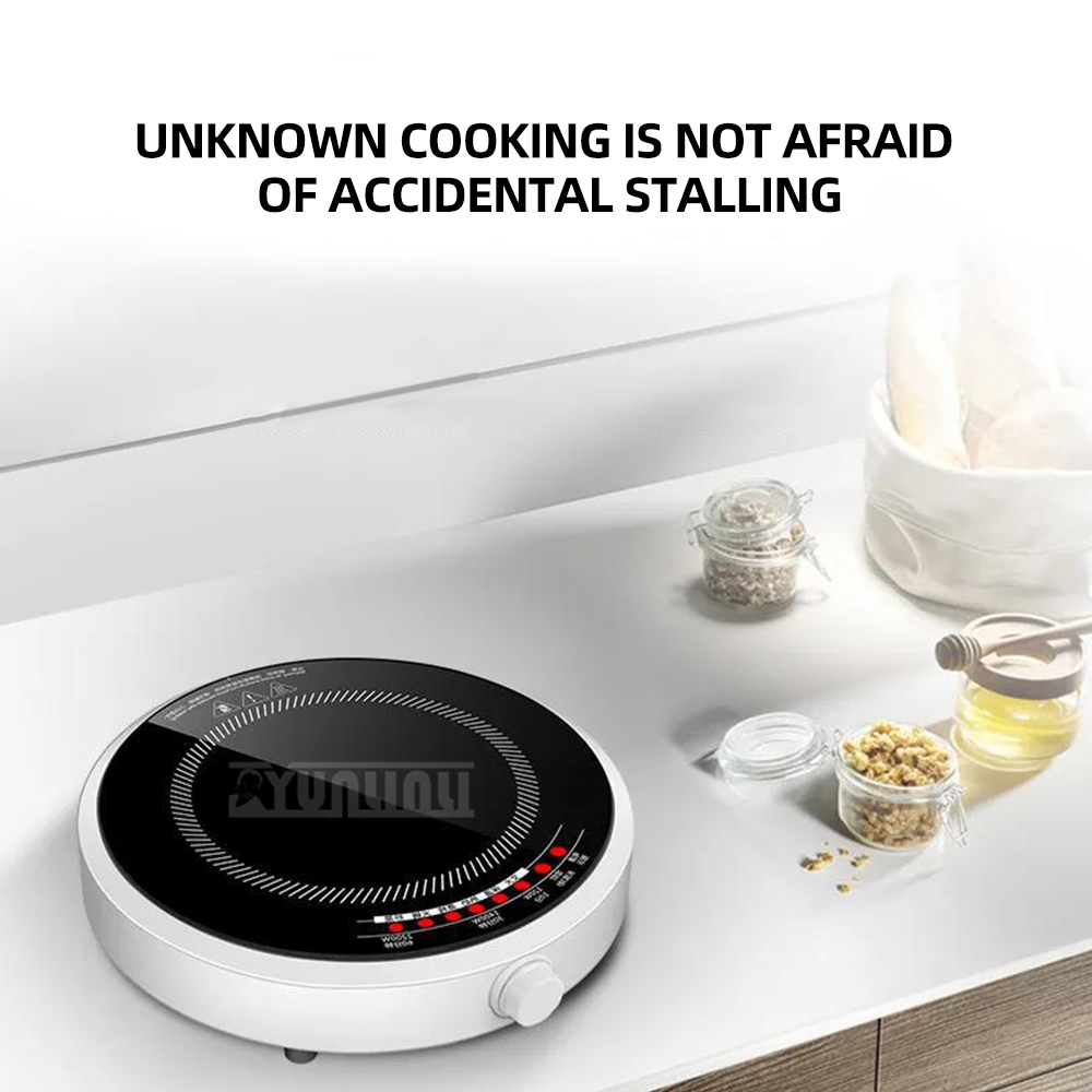Kitchen Appliances Electric Stove - Round Smart Induction Cooker Household 2200W