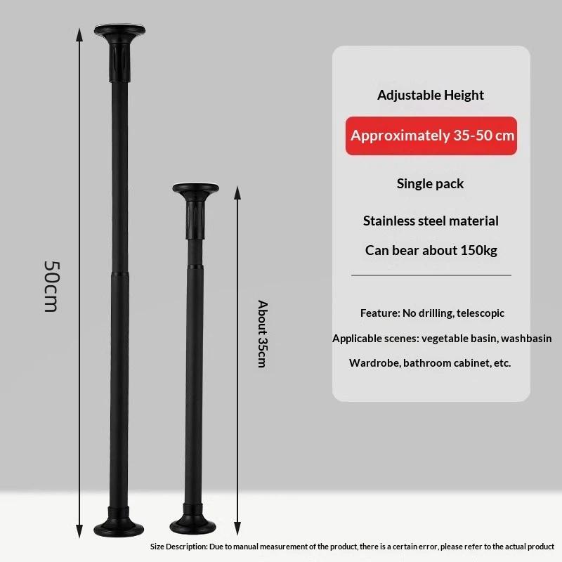 Kitchen Appliances Cabinet - Stainless Steel Furniture Anti-fall Pull Rod