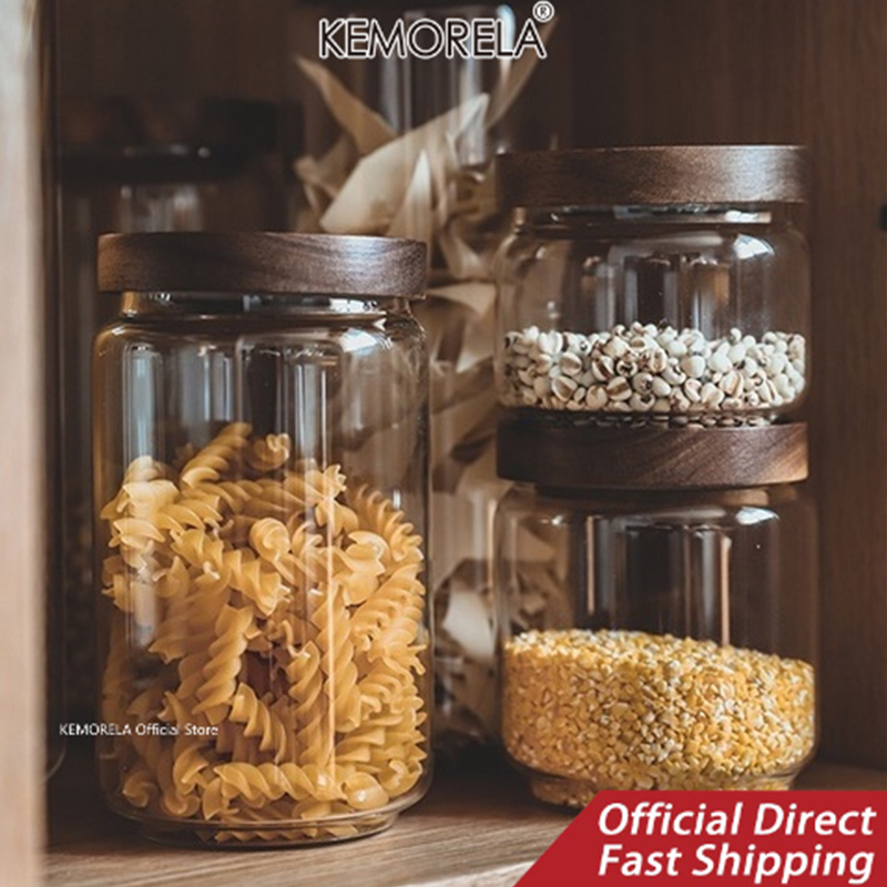 Wood Lid Glass Airtight Canist - đánh giá và giá Kitchen Appliances Manufacturers