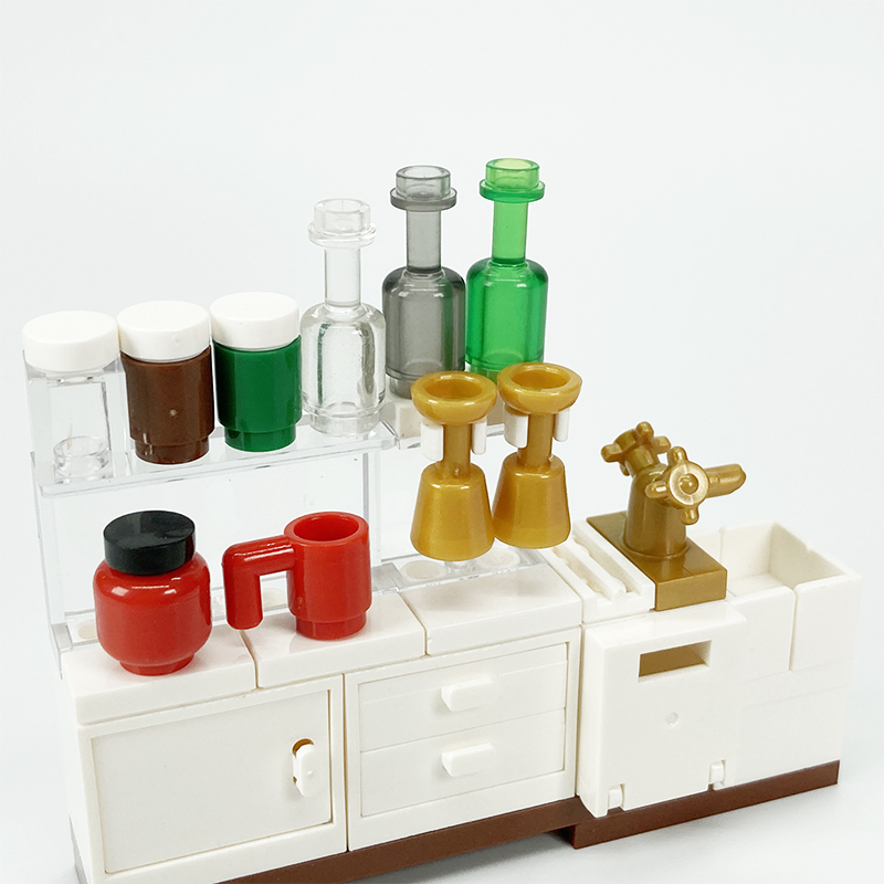 MOC block creative toys kitche - đánh giá và giá Kitchen Appliances Cabinet