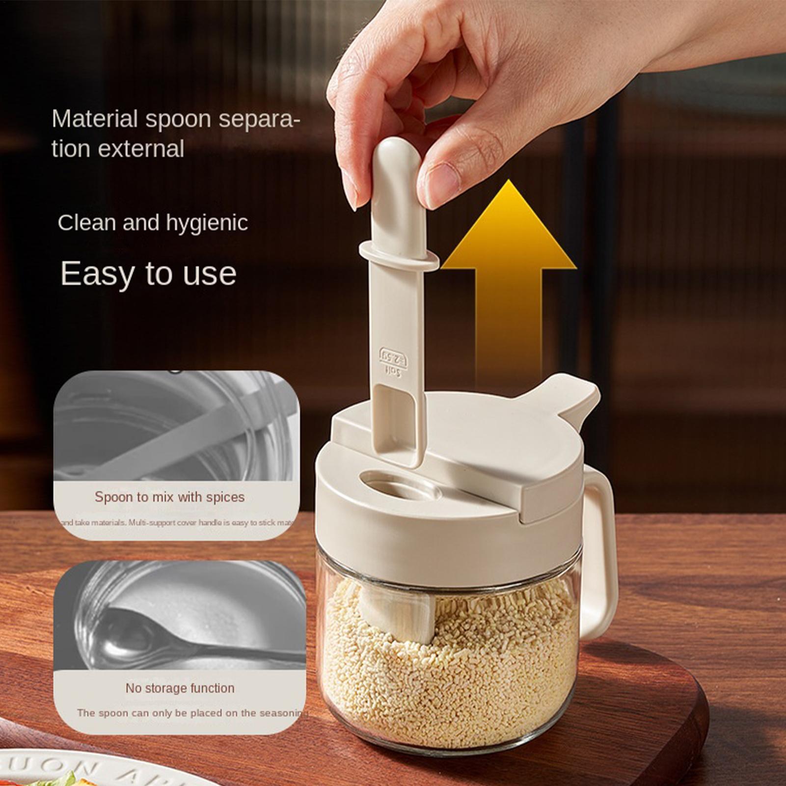 Seasoning Jar Leak-Proof Salt  - đánh giá và giá Kitchen Appliances Cabinet